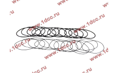Кольцо уплотнительное гильзы цилиндра (комплект 12 тонких и 12 толстых) двигатель TD226B6G фото Белгород